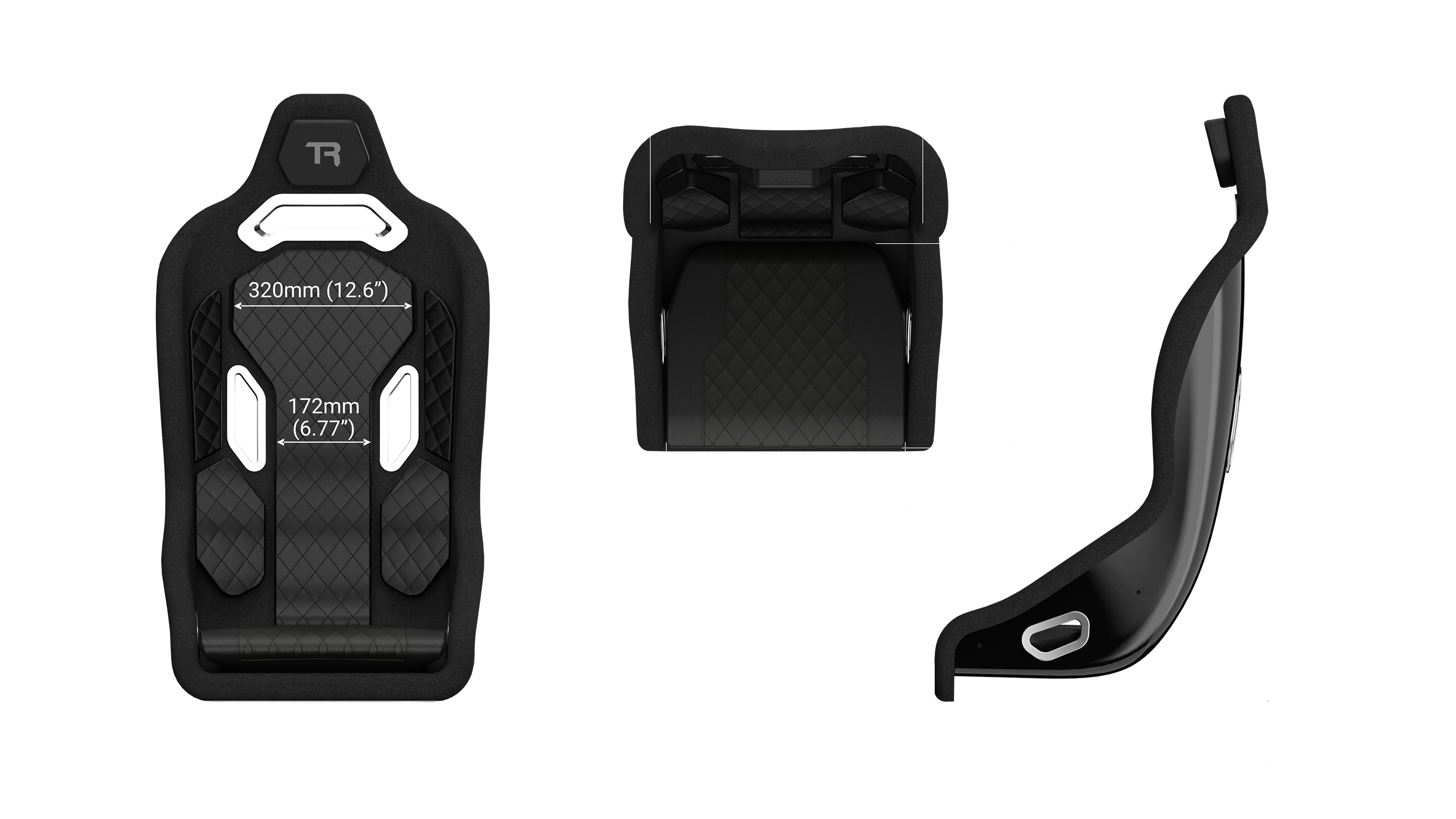 HSX Hybrid Formula Pro Racing Bucket Seat - Fiberglass Black | Alpine
